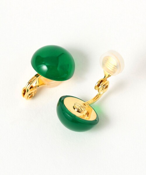 BEAMS BOY（ビームスボーイ）の「カボション イヤリング（イヤリング・レディース・ブルー/ブラウン/レッド/グリーン・ONE SIZE）」の8枚目の写真