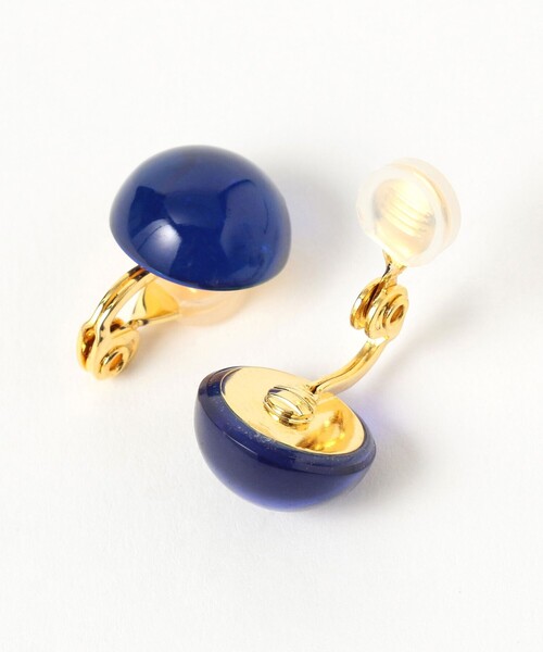 BEAMS BOY（ビームスボーイ）の「カボション イヤリング（イヤリング・レディース・ブルー/ブラウン/レッド/グリーン・ONE SIZE）」の10枚目の写真