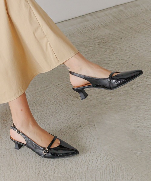 BAYFLOW（ベイフロー）の「[足への負担が少ない]フレフィットBスリングミュール（その他シューズ・レディース・ブラック/バーガンディー・MEDIUM/LARGE）」の9枚目の写真