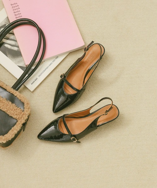 BAYFLOW（ベイフロー）の「[足への負担が少ない]フレフィットBスリングミュール（その他シューズ・レディース・ブラック/バーガンディー・MEDIUM/LARGE）」の4枚目の写真