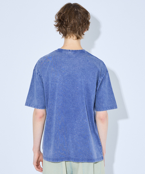 ABAHOUSE(アバハウス)の「【ピグメント加工】クルーネック半袖Tシャツ(Tシャツ/カットソー・メンズ・ブルー/カーキ/ベージュ/ブラック・46/48)」の8枚目の写真
