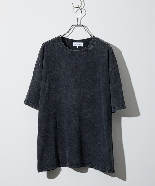 ABAHOUSE(アバハウス)の「【ピグメント加工】クルーネック半袖Tシャツ(Tシャツ/カットソー・メンズ・ブルー/カーキ/ベージュ/ブラック・46/48)」の21枚目の写真