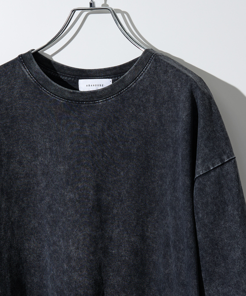 ABAHOUSE(アバハウス)の「【ピグメント加工】クルーネック半袖Tシャツ(Tシャツ/カットソー・メンズ・ブルー/カーキ/ベージュ/ブラック・46/48)」の22枚目の写真