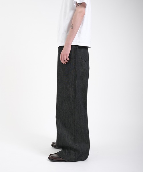 パンツ Baggy Selvedge Jean sp.0009bSS25-black selvedge baggy jean. Plainsong 2025