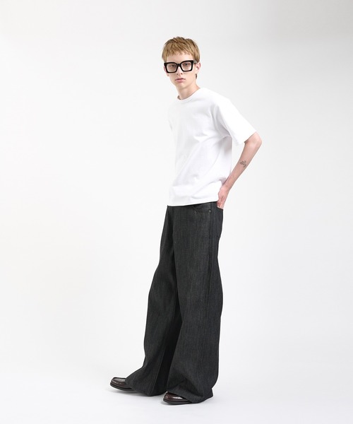 Regen Glanz（レーゲングランツ）の「selvedge baggy denim pants/セルビッチバギーデニム（デニムパンツ・メンズ・ブラック/ネイビー・X-SMALL/SMALL/LARGE/MEDIUM）」の19枚目の写真