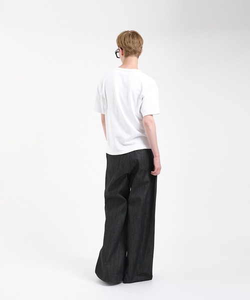 Regen Glanz（レーゲングランツ）の「selvedge baggy denim pants/セルビッチバギーデニム（デニムパンツ・メンズ・ブラック/ネイビー・X-SMALL/SMALL/LARGE/MEDIUM）」の10枚目の写真