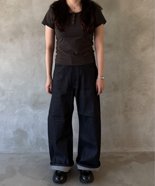 selvedge baggy denim pants/セルビッチバギーデニム（デニム