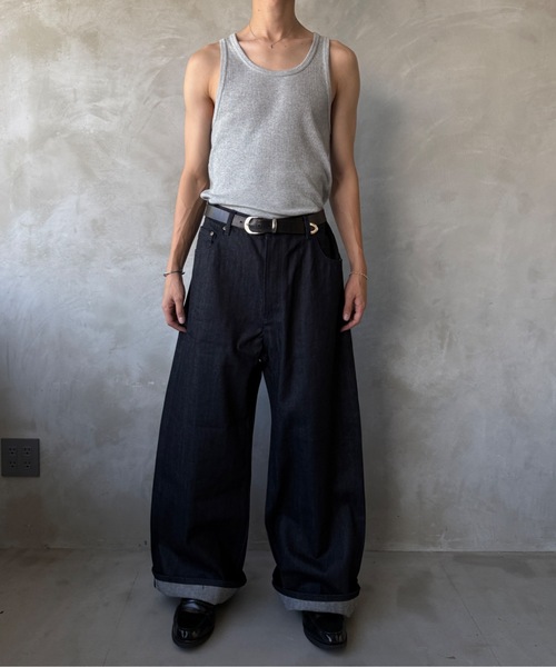 selvedge baggy denim pants/セルビッチバギーデニム（デニム