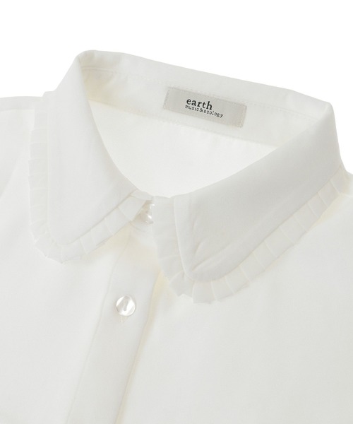 earth music&ecology（アースミュージックアンドエコロジー）の「フリルシャツカラー付け襟（付け襟・レディース・オフホワイト・FREE）」の11枚目の写真