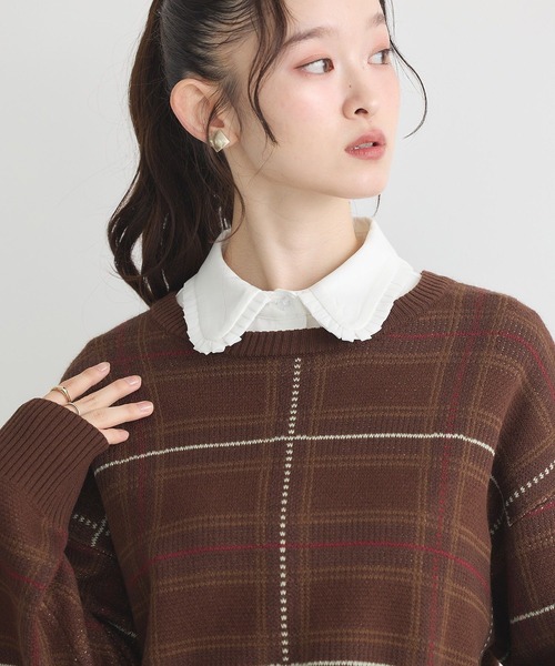 earth music&ecology（アースミュージックアンドエコロジー）の「フリルシャツカラー付け襟（付け襟・レディース・オフホワイト・FREE）」の3枚目の写真