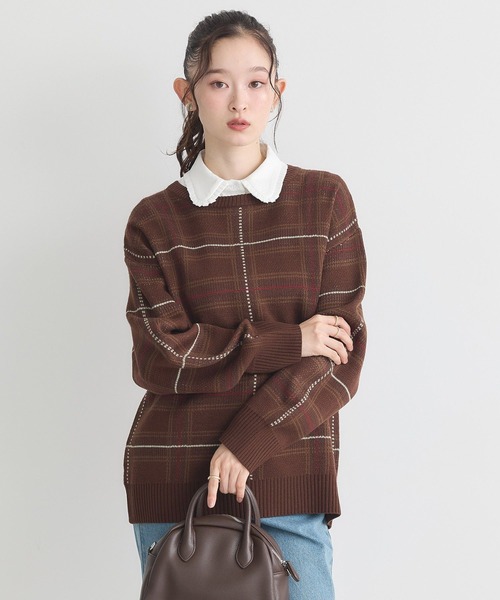 earth music&ecology（アースミュージックアンドエコロジー）の「フリルシャツカラー付け襟（付け襟・レディース・オフホワイト・FREE）」の4枚目の写真