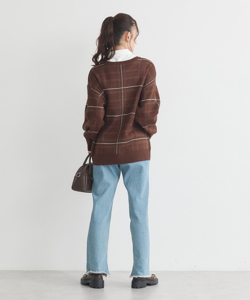 earth music&ecology（アースミュージックアンドエコロジー）の「フリルシャツカラー付け襟（付け襟・レディース・オフホワイト・FREE）」の7枚目の写真