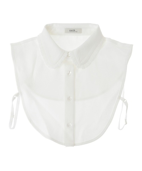 earth music&ecology（アースミュージックアンドエコロジー）の「フリルシャツカラー付け襟（付け襟・レディース・オフホワイト・FREE）」の14枚目の写真