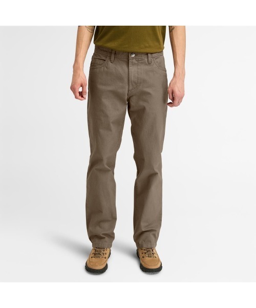 Timberland(ティンバーランド)の「キャンバス 5ポケット パンツ メンズ(その他パンツ・メンズ・ブラウン・29inch/30inch/31inch/32inch/34inch/36inch)」の1枚目の写真