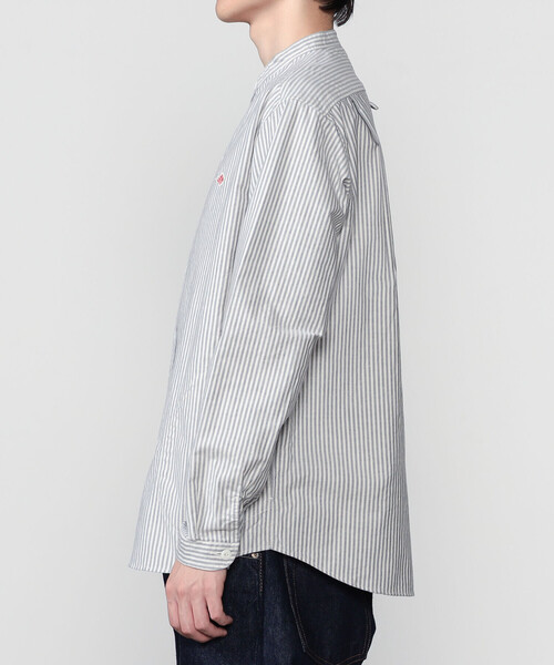 DANTON | オックスフォード バンドカラーシャツ STRIPE MEN