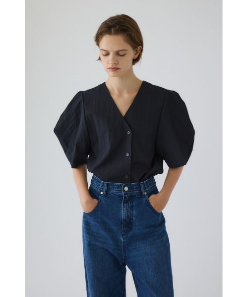 リムアーク　チックボリュームスリーブシャツ Volume sleeve v-neck SH ボリュームスリーブブイネックシャツ