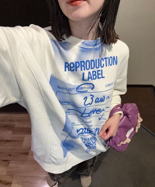 REPRODUCTION LABEL スウェット RePRODUCTION LABEL / リプロダクションレーベル】セットイン