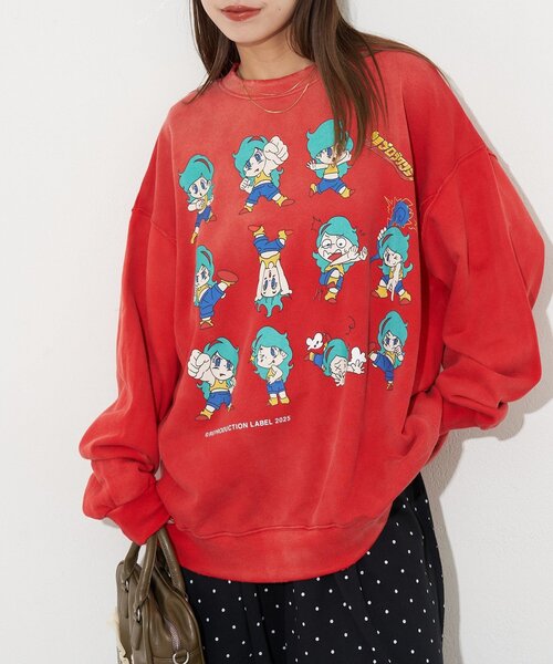 RePRODUCTION LABEL（リプロダクションレーベル）の「【RePRODUCTION LABEL / リプロダクションレーベル】セットインスウェット（Tシャツ/カットソー・レディース・アイボリー/ブラック/バーガンディー/ピンク/レッド/ブラック系その他/レモンイエロー/ブルー/チャコールグレー/ネイビー/オレンジ/イエロー/インディゴブルー・FREE）」の15枚目の写真