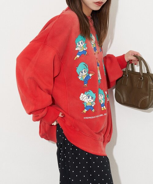 RePRODUCTION LABEL（リプロダクションレーベル）の「【RePRODUCTION LABEL / リプロダクションレーベル】セットインスウェット（Tシャツ/カットソー・レディース・アイボリー/ブラック/バーガンディー/ピンク/レッド/ブラック系その他/レモンイエロー/ブルー/チャコールグレー/ネイビー/オレンジ/イエロー/インディゴブルー・FREE）」の17枚目の写真