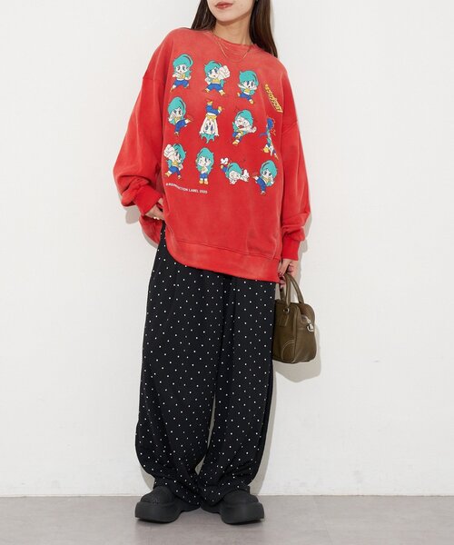 RePRODUCTION LABEL（リプロダクションレーベル）の「【RePRODUCTION LABEL / リプロダクションレーベル】セットインスウェット（Tシャツ/カットソー・レディース・アイボリー/ブラック/バーガンディー/ピンク/レッド/ブラック系その他/レモンイエロー/ブルー/チャコールグレー/ネイビー/オレンジ/イエロー/インディゴブルー・FREE）」の18枚目の写真
