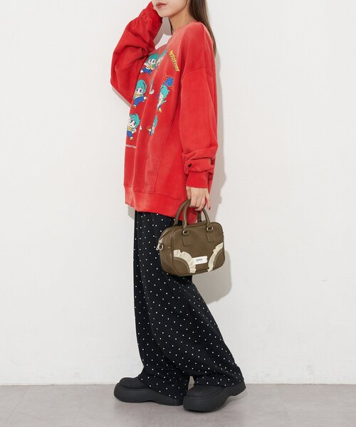 RePRODUCTION LABEL（リプロダクションレーベル）の「【RePRODUCTION LABEL / リプロダクションレーベル】セットインスウェット（Tシャツ/カットソー・レディース・アイボリー/ブラック/バーガンディー/ピンク/レッド/ブラック系その他/レモンイエロー/ブルー/チャコールグレー/ネイビー/オレンジ/イエロー/インディゴブルー・FREE）」の19枚目の写真