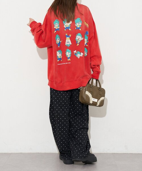 RePRODUCTION LABEL（リプロダクションレーベル）の「【RePRODUCTION LABEL / リプロダクションレーベル】セットインスウェット（Tシャツ/カットソー・レディース・アイボリー/ブラック/バーガンディー/ピンク/レッド/ブラック系その他/レモンイエロー/ブルー/チャコールグレー/ネイビー/オレンジ/イエロー/インディゴブルー・FREE）」の20枚目の写真