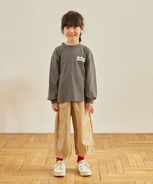 undeny.（アンディニ－）の「undeny/アンディニー FLOWERS L/S Tシャツ（Tシャツ/カットソー・キッズ・ホワイト/ベージュ系その他/チャコールグレー・M/L/XL）」の10枚目の写真