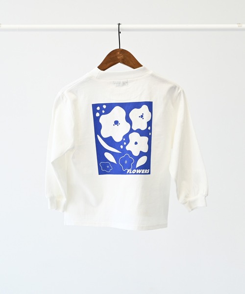 undeny.（アンディニ－）の「undeny/アンディニー FLOWERS L/S Tシャツ（Tシャツ/カットソー・キッズ・ホワイト/ベージュ系その他/チャコールグレー・M/L/XL）」の17枚目の写真