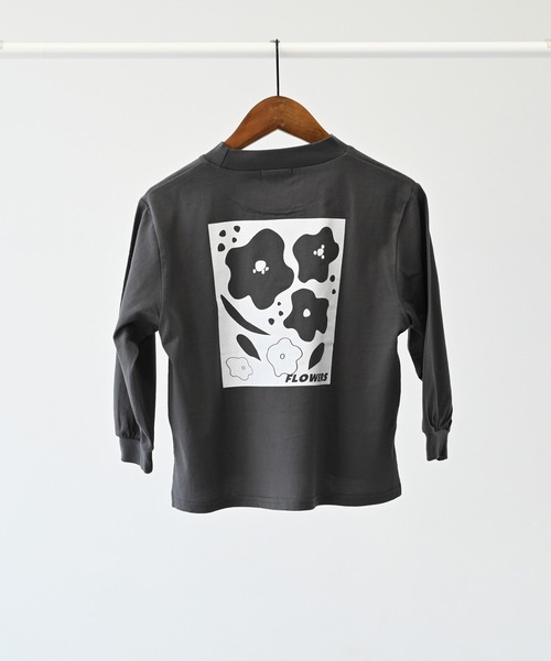 undeny.（アンディニ－）の「undeny/アンディニー FLOWERS L/S Tシャツ（Tシャツ/カットソー・キッズ・ホワイト/ベージュ系その他/チャコールグレー・M/L/XL）」の20枚目の写真