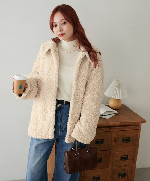 カーリーファーミドルコート（その他アウター）｜DISCOAT（ディス