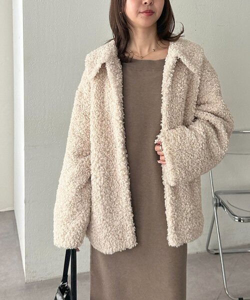 t*♡様 カーリーファーミドルコート カーリーファーミドルコート（その他アウター）｜DISCOAT（ディス