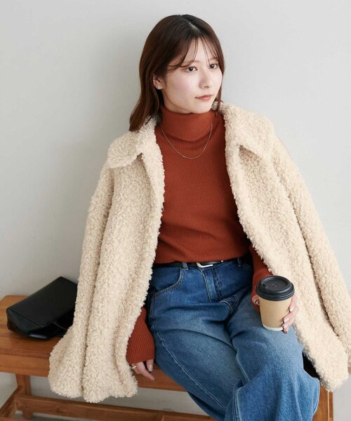 カーリーファーミドルコート（その他アウター）｜DISCOAT（ディス