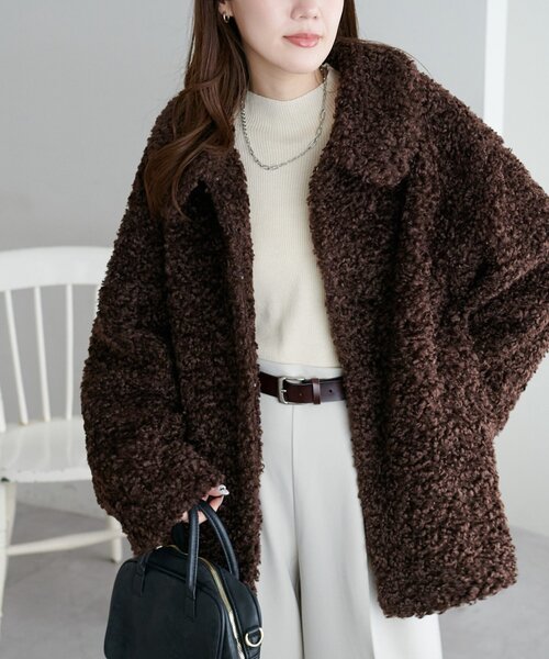 t*♡様 カーリーファーミドルコート カーリーファーミドルコート（その他アウター）｜DISCOAT（ディス