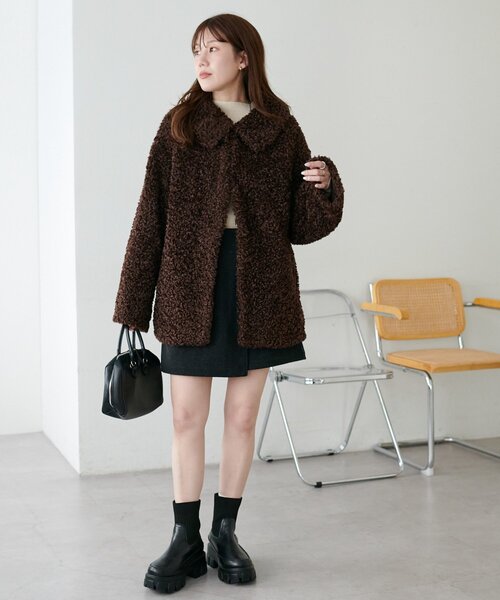 カーリーファーミドルコート（その他アウター）｜DISCOAT（ディス