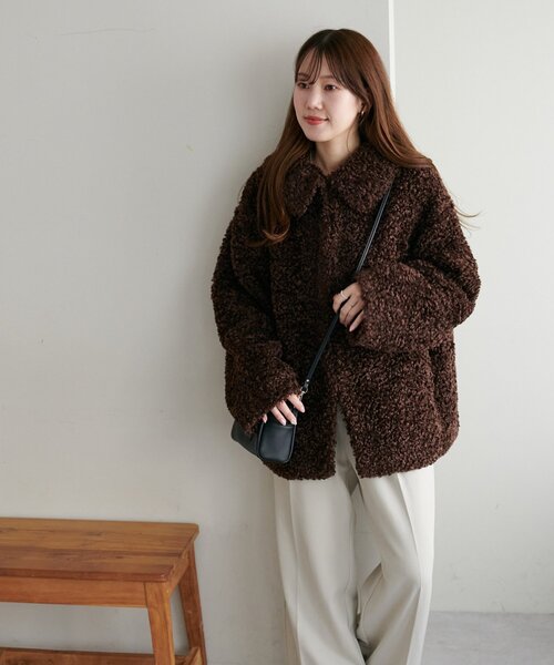 カーリーファーミドルコート（その他アウター）｜DISCOAT（ディス