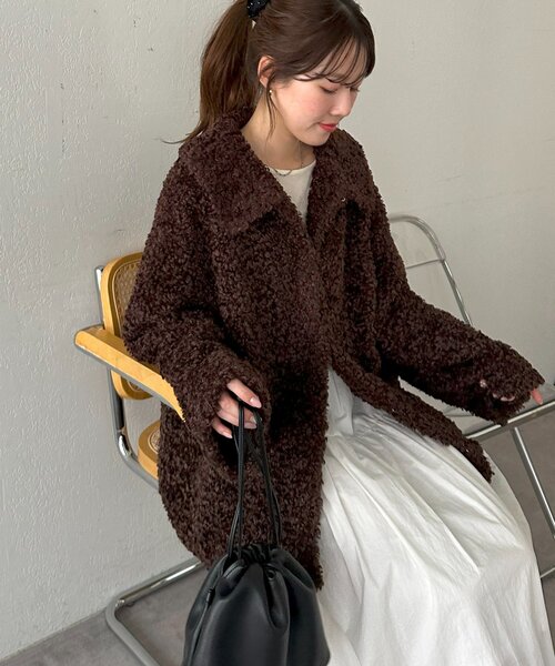 カーリーファーミドルコート（その他アウター）｜DISCOAT（ディス