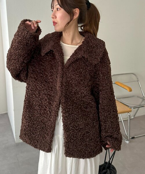 カーリーファーミドルコート（その他アウター）｜DISCOAT（ディス