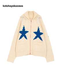 kotohayokozawa | 【kotohayokozawa】LACE-UP LOWGAGE COWICHAN SWEATER(カーディガン/ボレロ)