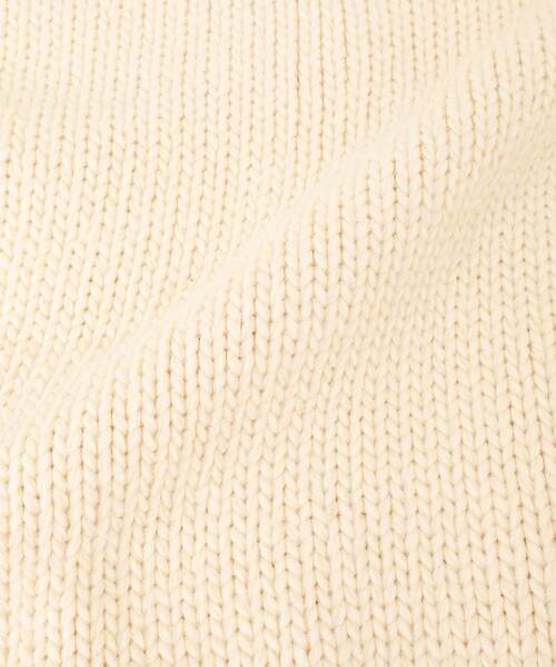 kotohayokozawa（コトハヨコザワ）の「【kotohayokozawa】LACE-UP LOWGAGE COWICHAN SWEATER（カーディガン/ボレロ・レディース・チャコールグレー/サックスブルー/ホワイト・FREE）」の13枚目の写真