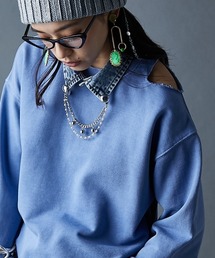 GEVS. | 綿100％ショルダーカットスウェット＜大きいサイズ有＞GEVS.(スウェット)