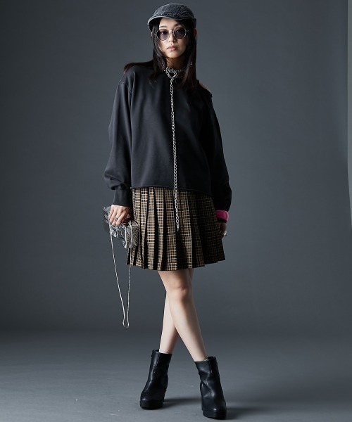 GEVS.（ジェイヴィス）の「綿100％ショルダーカットスウェット＜大きいサイズ有＞GEVS.（スウェット・レディース・サックスブルー/スミクロ・3L/LL/L/M/5L/4L）」の10枚目の写真