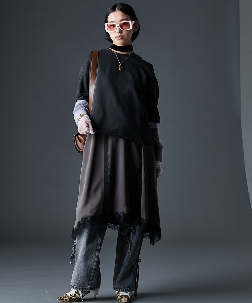 GEVS.（ジェイヴィス）の「綿100％ショルダーカットスウェット＜大きいサイズ有＞GEVS.（スウェット・レディース・サックスブルー/スミクロ・3L/LL/L/M/5L/4L）」の17枚目の写真