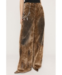 SLY | L/W VINTAGE FLOCKY DENIM PT ローウエスト ヴィンテージ フロッキー デニムパンツ(デニムパンツ)