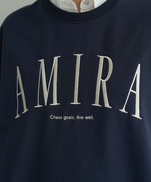 YECCA VECCA(イェッカヴェッカ)の「刺繍ロゴスウェット(スウェット・レディース・ネイビー/ベージュ/杢グレー・FREE)」の22枚目の写真