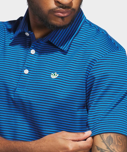 オリジナルスゴルフ Originals ストライプ ピケ ポロ【adidas Golf