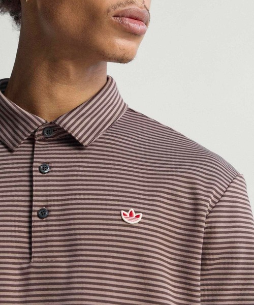 オリジナルスゴルフ Originals ストライプ ピケ ポロ【adidas Golf
