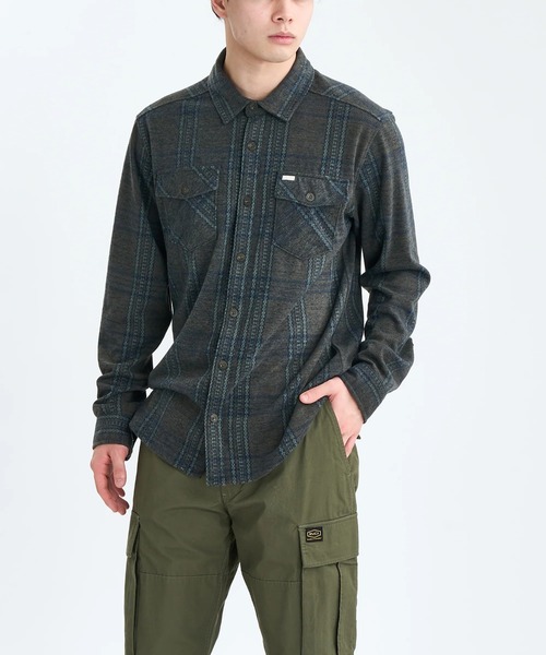 RVCA(ルーカ)の「RVCA メンズ VACANCY FLANNEL LS 長袖シャツ 【2025年秋冬モデル】/ルーカチェック柄長袖ネルシャツ(シャツ/ブラウス・メンズ・ライトオリーブ/ブラウン系その他・SMALL/MEDIUM/LARGE/X-LARGE)」の2枚目の写真