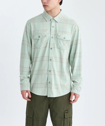 RVCA メンズ VACANCY FLANNEL LS 長袖シャツ 【2025年秋冬モデル】/ルーカチェック柄長袖ネルシャツ