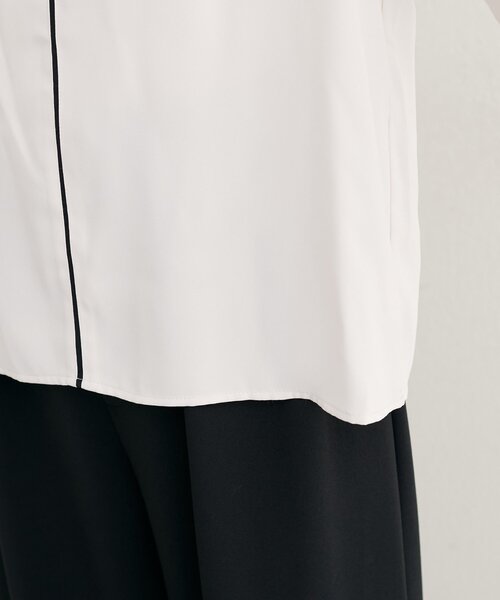 natural couture(ナチュラルクチュール)の「【WEB限定】バイカラー長袖ブラウス(シャツ/ブラウス・レディース・ネイビー/オフホワイト/サックスブルー/ピンクベージュ・FREE)」の21枚目の写真
