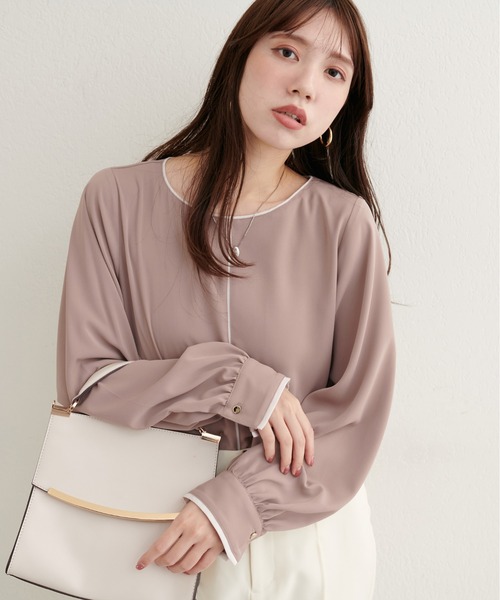 ブルネロクチネリ ＊ 長袖ブラウス モニーレ バイカラー ブルネロクチネリ ＊ 長袖ブラウス モニーレ バイカラー - メルカリ